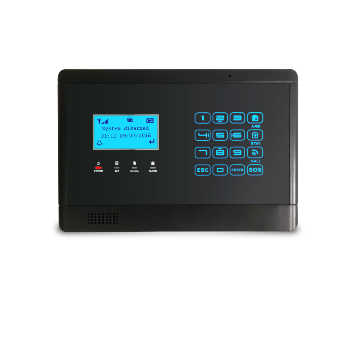 wireless gsm alarm sms lcd menu e5 black